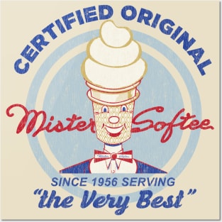 Mister Softee 1956 Emblem Worn Posters and Art